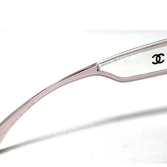 CHANEL 5429-A c.1689 /S6 Pink Plastic Cat Eye Transparent Women's Sunglasses - Picture 4 of 5